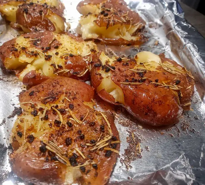 Red potatoes hot from the oven