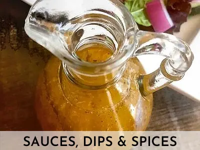 Recipe Index for SAUCES, DIPS & SPICES