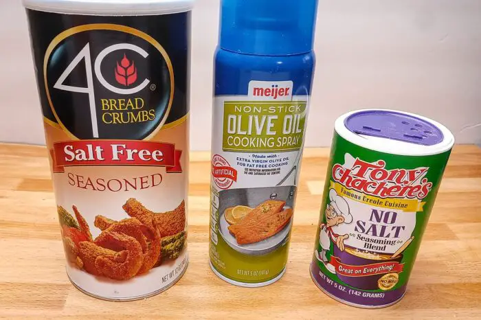 Some of the low sodium products I used