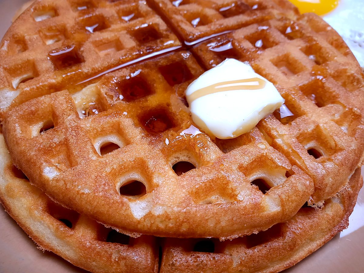 Waffles closeup