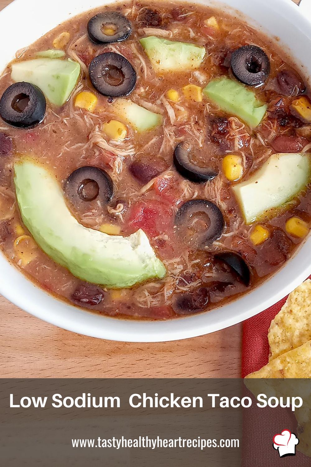 Low Sodium Chicken Taco Soup Pin