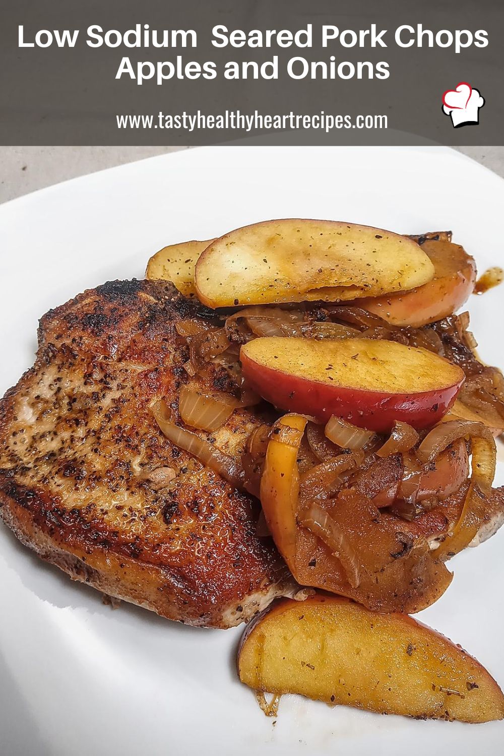 Low Sodium Pork Chops Apples and Onions Pin