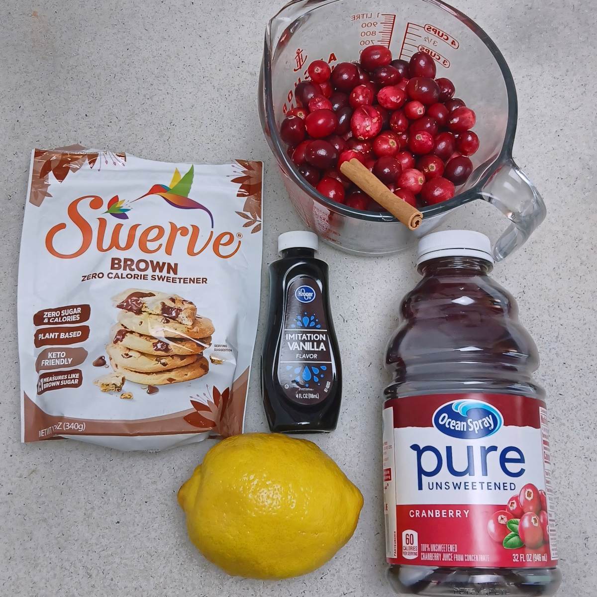 Low sodium sugar cranberries ingredients