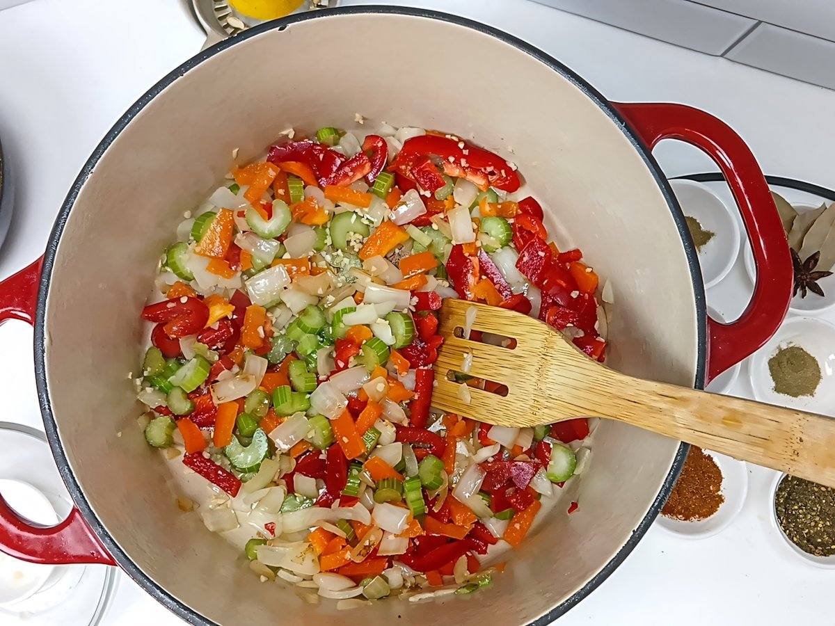 process shot 4 low sodium vegetable soup