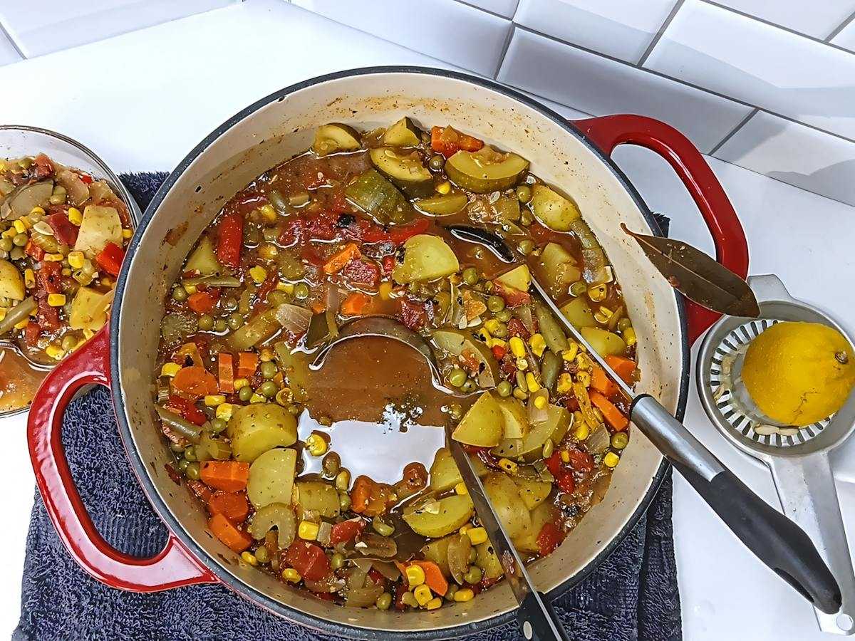 process shot 8 low sodium vegetable soup