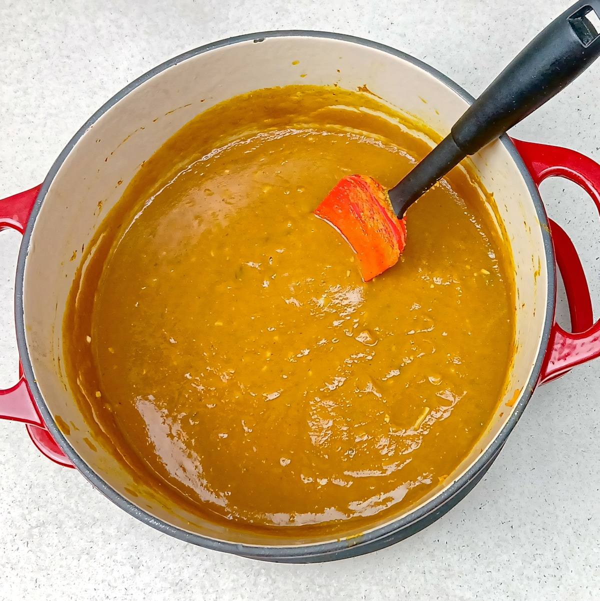 low sodium pumpkin soup process shot 5