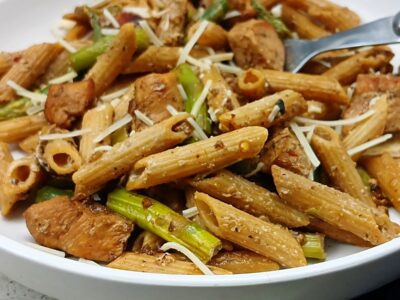 Low Sodium Chicken Pasta with Asparagus