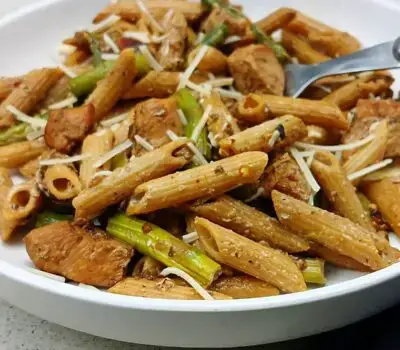 Low Sodium Chicken Pasta with Asparagus