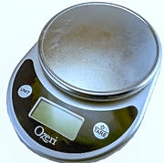 View of Ozeri digital food scale