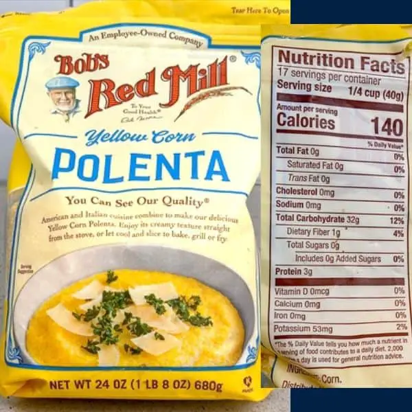 Bob's Red Mill Polenta product shot.